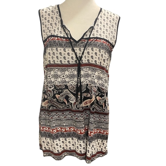 Paraphrase boho style  sleeveless top - Picture 1 of 12